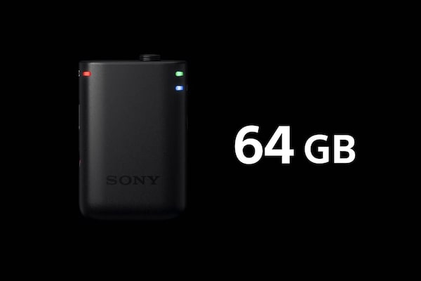 Mikrofon obok oznaczenia 64 GB pamięci wewnętrznej