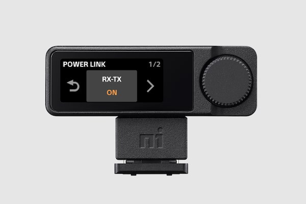 Wskaźnik Power link między RX a TX na wyświetlaczu OLED